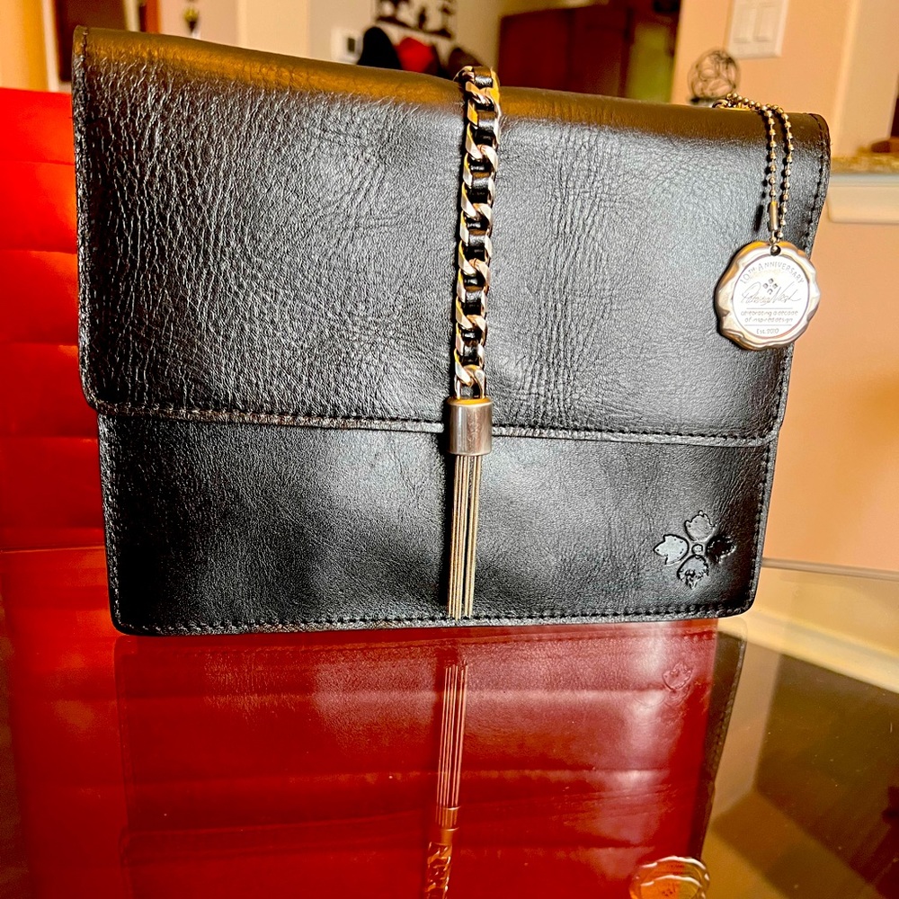 Patricia Nash 10th anniversary Adelfina Chain Tassel flap crossbody
